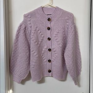 Who What Wear Puff Sleeve Cardigan
